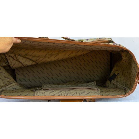 Vintage Rose Tapestry LEISURE ADVANTAGE Travel Bag Luggage Overnight Bag - Picture 9 of 9